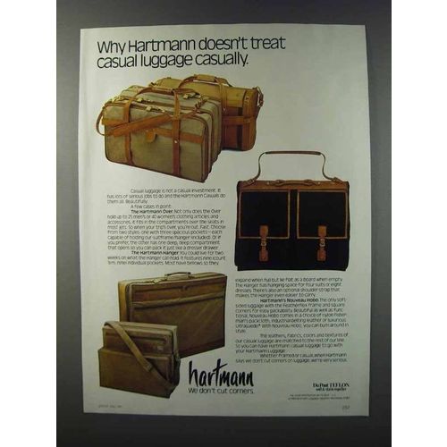 1981 Hartmann Over, Hanger and Nouveau Hobo Luggage Ad