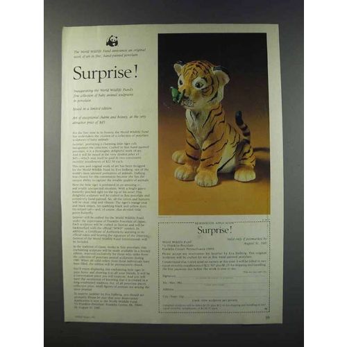 1981 Franklin Porcelain Surprise! Ad - Eva Dalberg