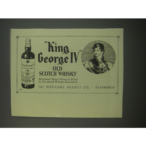 1954 King George IV Old Scotch Whisky Advertisement
