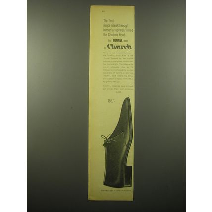 1965 Church's Tunnel Boot Ad - The first major breakthrough in men's footwear
