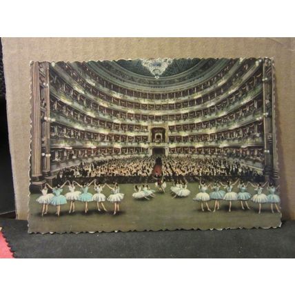 INTERIOR, SCALA THEATRE, MILAN, MILANO. ITALY unused postcard /