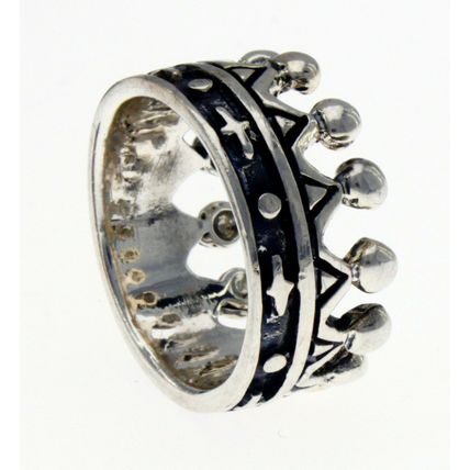 Wide Tiara Queen King Royal Crown Band Ring New Real Solid 925 Sterling Silver