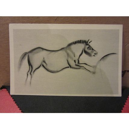 GROTTE DE FONT DE GAUME, FRANCE unused postcard cave paintings horse