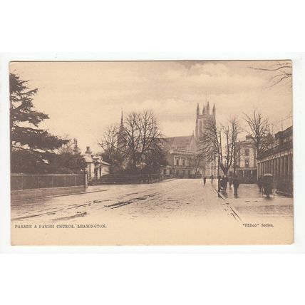 The Parade and Parish Church Leamington Spa Postcard Warwickshire Philco Series