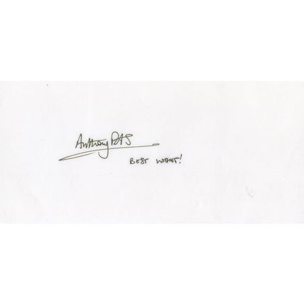 Anthony Riches Book Author Hand Signed Autograph