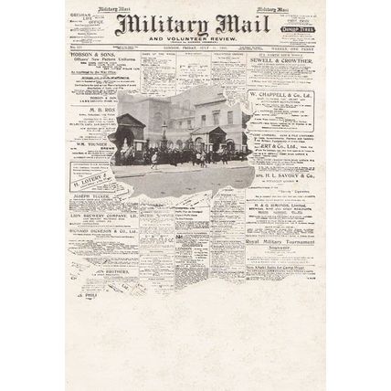 Military Daily Mail Newspaper Bombings Volunteer Review Antique Wartime Postcard