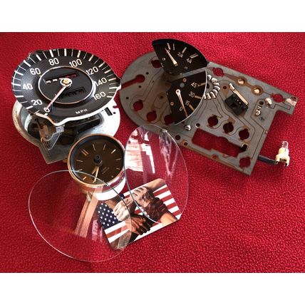 Mercedes Benz Clock W108 W109 W114 W115 Speedo Cluster Parts Lot Gauges Glass