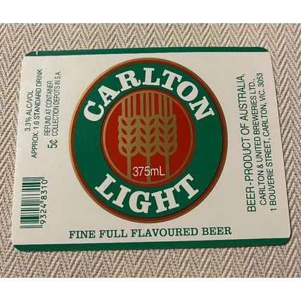 Australian Beer Label 95