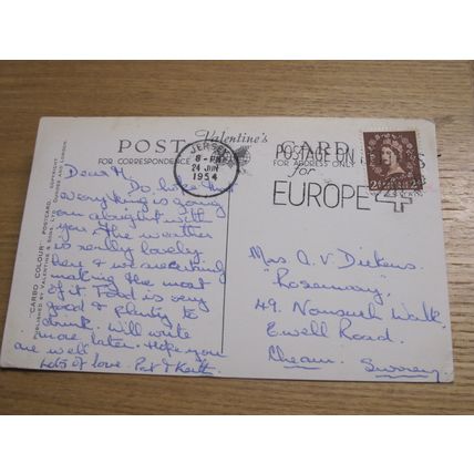 1950s Postcard - Archirondel & St Catherines Bay, Jersey - Channel Islands