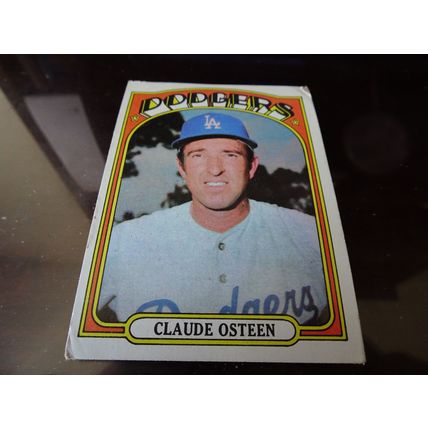 1972 Topps Card # 297 Claude Osteen Poor (1) Los Angeles Dodgers