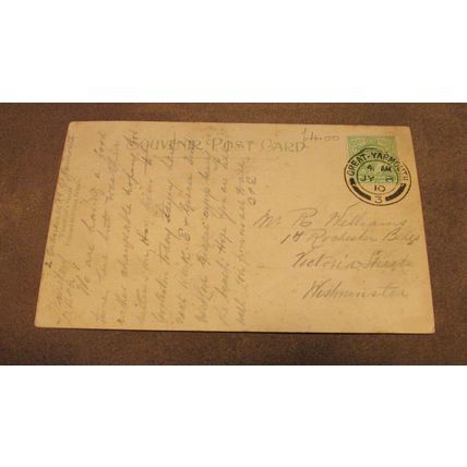 1910 fr postcard - Busy Beach / Sands scene - Great Yarmouth - Norfolk