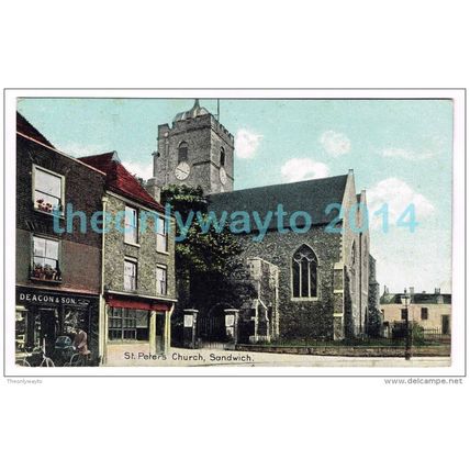 ST PETERS CHURCH, SANDWICH, KENT, ENGLAND, c1900/10s?, Postcard