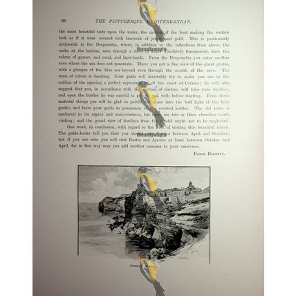 Grottoes Of Bonifacio, Corsica, France, Book Illustration (Print), 1890