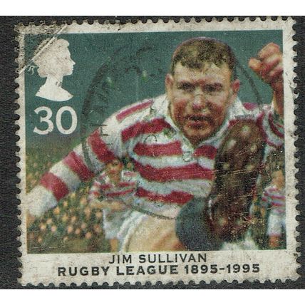 1995 Centenary of Rugby League 30p Multicoloured SG1893 GU