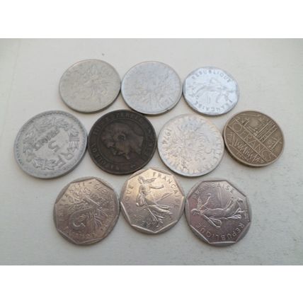 France - 50 different coins - Mix Dates and Mixed Values #2