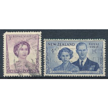 Royal Visit - New Zealand 1953 - F H - SG 721/2 (Z)