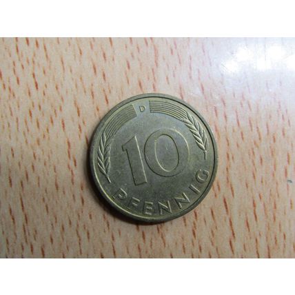 1996d 10 Pfennig Germany Coin