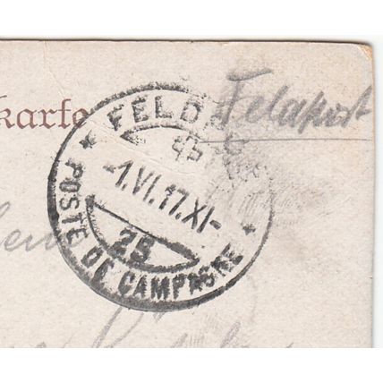 SWITZERLAND cover postmarked Feldpost / Poste de Campagne, 1 June 1917