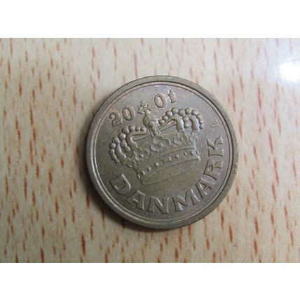 Denmark 2001 50 Ore Coin