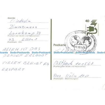 D096766 Postkarte. 1976
