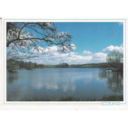 Carlingwark Loch Kirkcudbrightshire Postcard posted 1989 creased