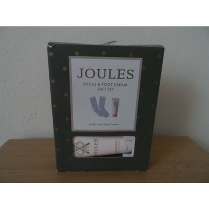 Joules Socks and Foot Cream Gift Set Size 4-7 Brand New