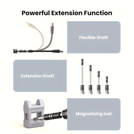 115-in-1 Precision Screwdriver Set, 115-in-1 Magnetic Repair Tool Kit, Anti-Slip