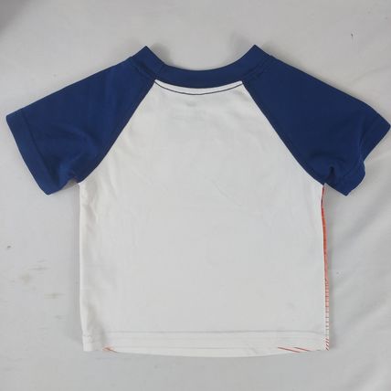 Healthtex Boys Toddler Short Sleeve Blue/White Baseball Tee Shirt Sz 24M