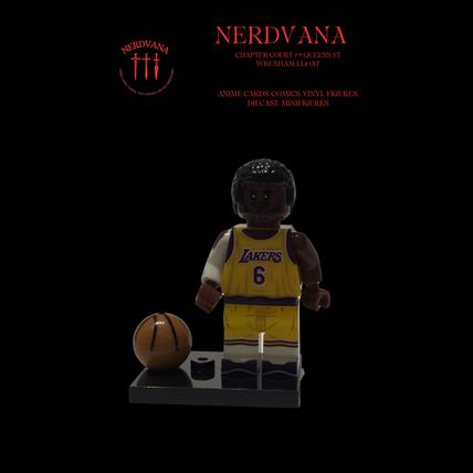 Minifigure Blocks Sports NBA Basketball LA Lakers James