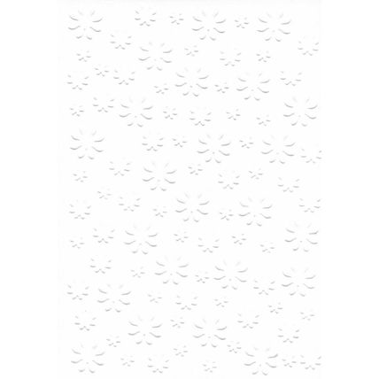 A6 Embossed Card. 10 Sheets. Floral. Cardmaking Scrapbooking Crafts Toppers