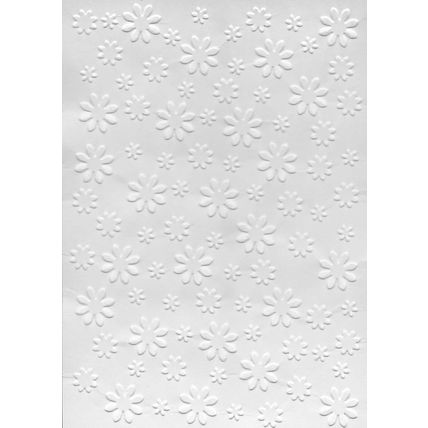A6 Embossed Card. 10 Sheets. Floral. Cardmaking Scrapbooking Crafts Toppers