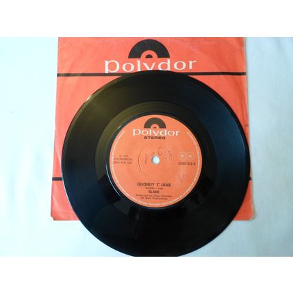7"1972 SLADE.GOODBUY T' JANE ,2058312, I WON'T LET IT 'APPEN AGEN. EXCELLENT