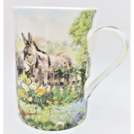 Donkeys Mug Fine China Mug 9 CM Ceramic Dishwasher & Microwave Safe Gift Drinks
