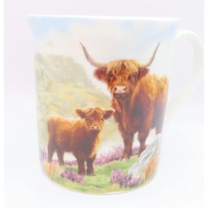 Highland Cow Mug Fine China Mug 9 CM Ceramic Dishwasher & Microwave Safe Gift