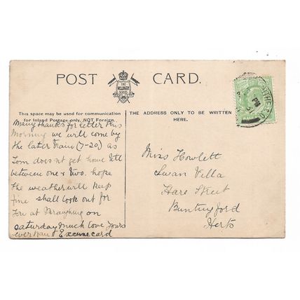 Postcard US Navy USN US flagship USS Olympia cruiser gunner's gang posted 1911