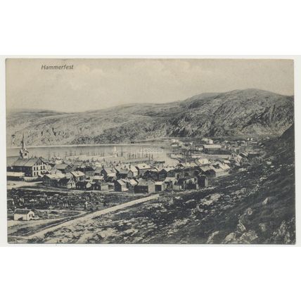 Norway Hammerfest early 20th C. unused RPPC Gunder Hagen 721