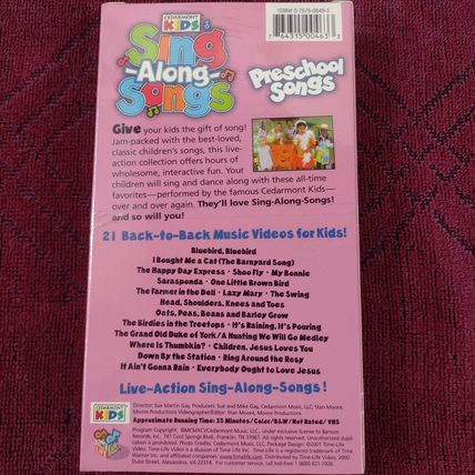Cedarmont Kids 21 Classic Sing-Along Songs 1997 Brand New Sealed VHS Tape