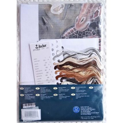 Coats Fleur de Lis Printed fabric Cross stitch Kit Gentle Presence Giraffe