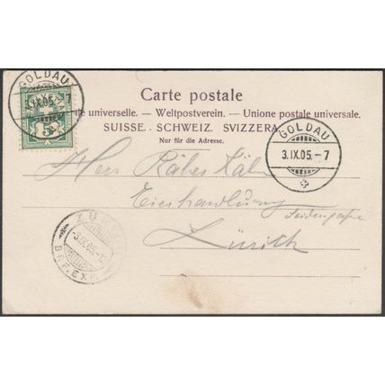 Goldau mit Rigi, 1905 - Mathias Kleis AK