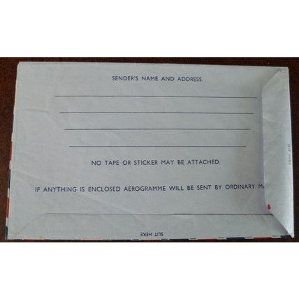 Australia 1960 12th Int Congress Scientific Aerogramme mint 10d Air Mail letter