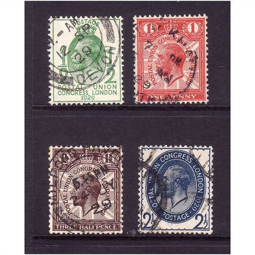GREAT BRITAIN 1929 PUC SG434/437 SET 4 VALS FINE USED