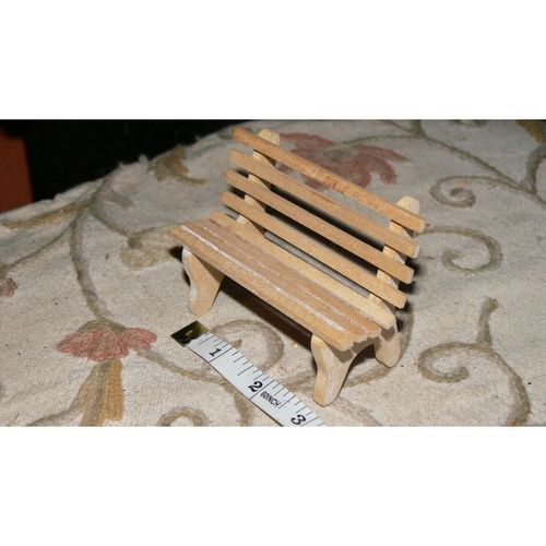 1:12 Dollshouse Pine Garden Bench