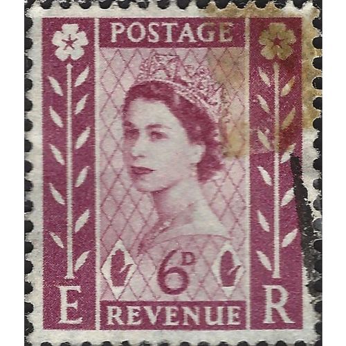 NORTHERN IRELAND, Queen Elizabeth II Wilding, violet 1958, 6d, #3