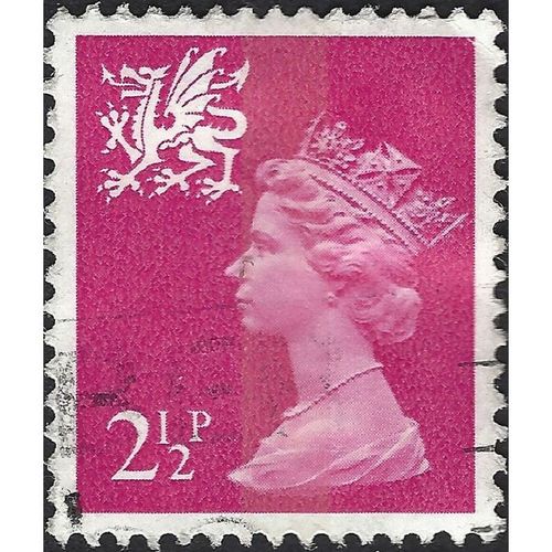 WALES, Queen Elizabeth II Machin, pink 1971, 2½p, #3