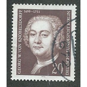 BERLIN - 1974 40pf 'VON KNOBBELSDORFF' FINE USED (EBID42-334)