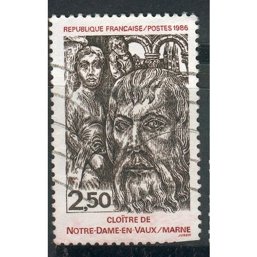 France 1986 - SG2712 - 2f.20 - Cloisters, Notre Dame en Vaux, Marne - used
