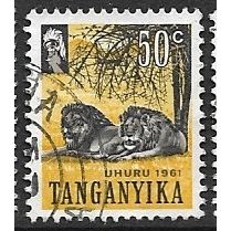 TANGANYIKA 1961/1964 SG 113 - #2 fine used (o) - ANIMAL