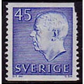 Sverige Sweden 1967 King Gustaf VI Adolf 45 ore MNH Stamp