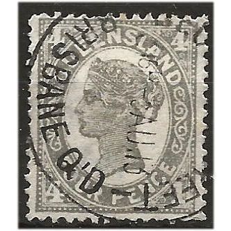 Queensland 1909 SG294 4d Grey-Black Fine Used . .. .