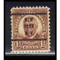 Used 684 1 1/2c Warren Harding Almost Very Fine PreCnx KA7054